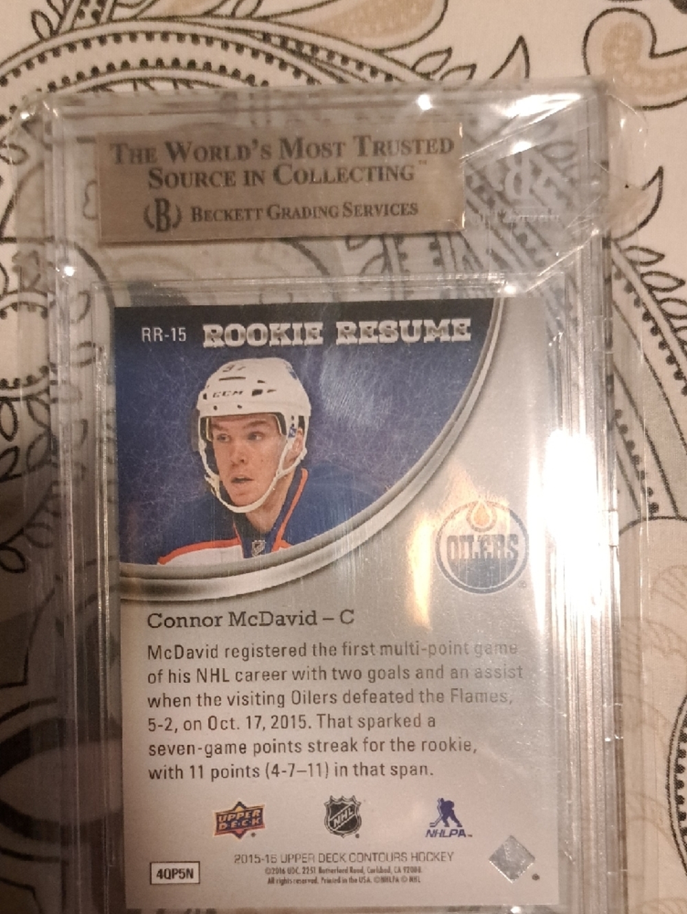 Connor McDavid Rookie NHL Card - Picture 4 of 6